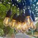 Уличная светодиодная гирлянда ретро, лампа Edison, 10 метров, 220V, тёплый белый (WLS-2314W10) WLS-2314W10 фото 8
